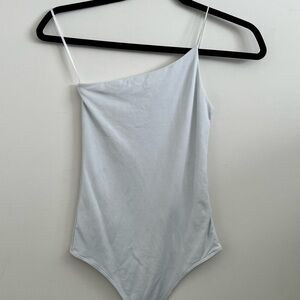 Babaton Aritzia 'Contour" one Shoulder Bodysuit, xs in white​